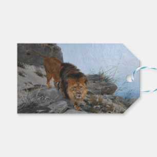 Löwe in den Bergen (von Richard Friese) Geschenkanhänger