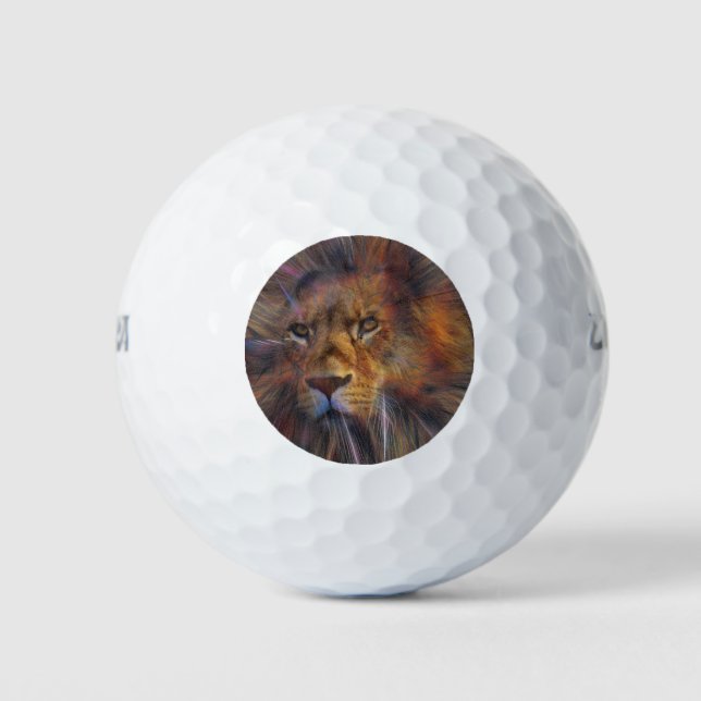 Löwe in der Galerie Golf Balls Golfball (Vorderseite)