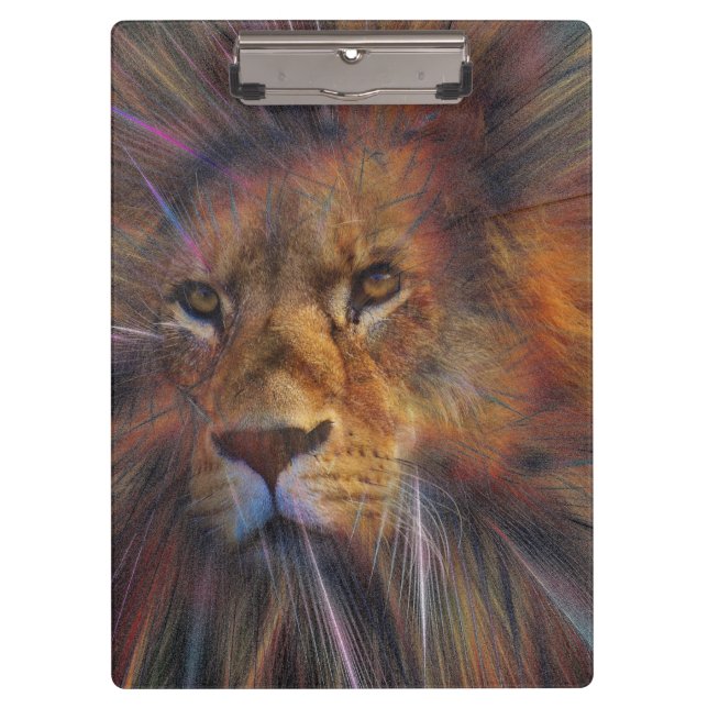 Löwe in der Gallery-Zwischenablage Klemmbrett (Vorderseite)