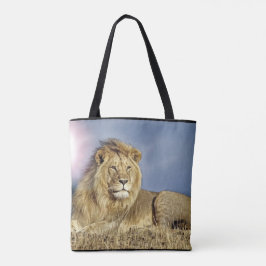 Löwe in der Safari-Tasche Tasche