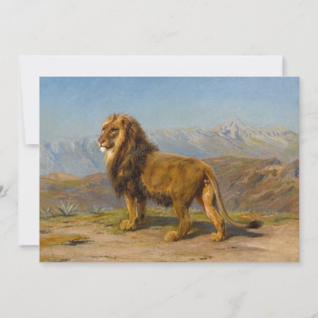 Löwe in einer Bergwelt | Rosa Bonheur (Vorderseite)