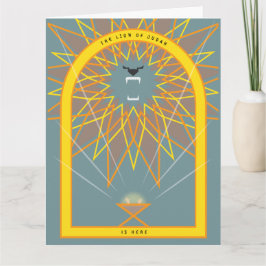 Löwe in einer Gefahr Karte