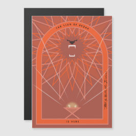 Löwe in einer Gefahr Magnetkarte