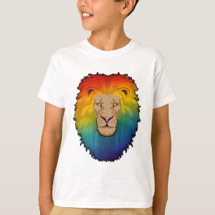 Löwe in Regenbogenfarben T-Shirt