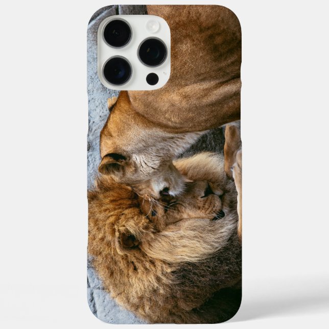 Löwe iPhone 16 Pro Max Hülle (Rückseite)