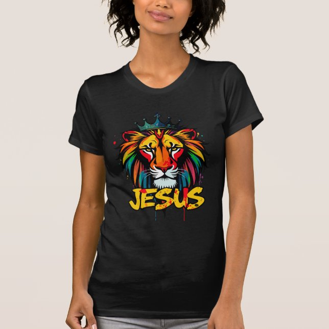 "Löwe Jesus" T-Shirt (Vorderseite)