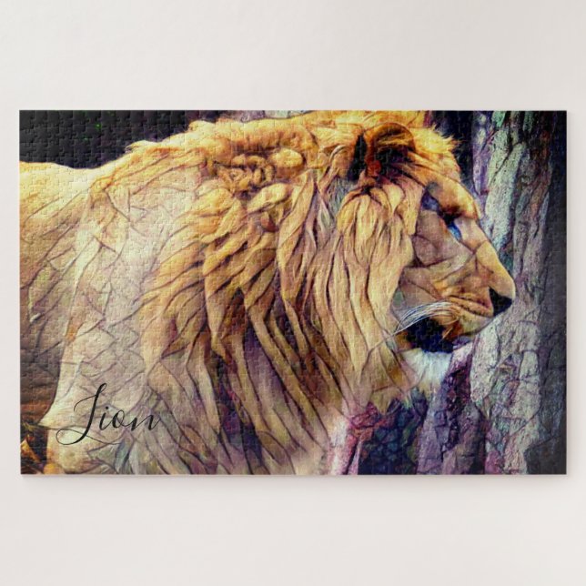 Löwe [Jigsaw puzzle: 1014P] (Horizontal)