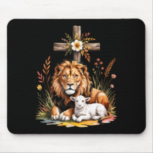 Löwe Juda Lamm Gott Christlicher Glaube Design Mousepad