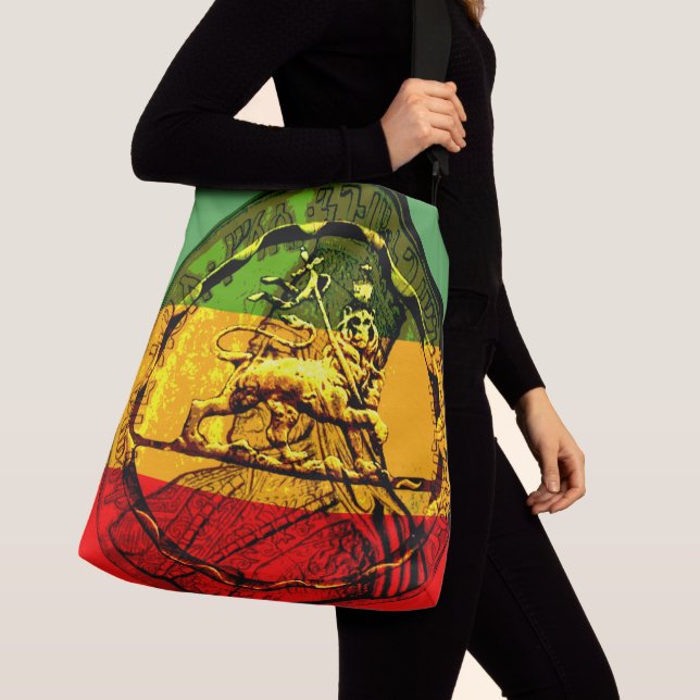Löwe Judah der Querkörper-Taschen-Tasche Tragetaschen Mit Langen Trägern (Von Nahem)