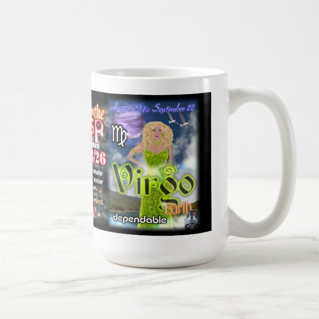 Löwe-Jungfrau-Spitze, große 15 Kaffeetasse (Rechts)