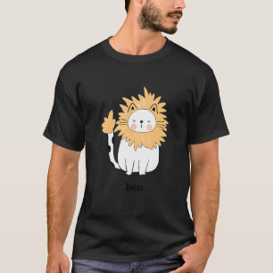 Löwe Katze Sternzeichen Geburtzeichen T-Shirt