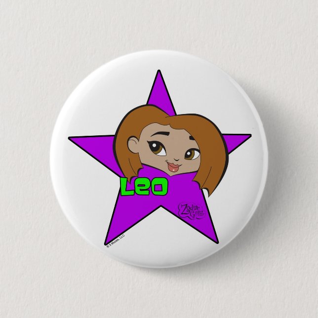 Löwe-Knopf Button (Vorderseite)