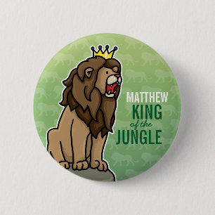Löwe König des Dschungels, Name des Kindes hinzu Button