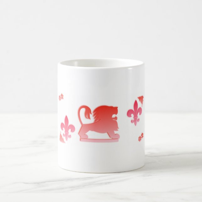 Löwe-König Red Kaffeetasse (Mittel)