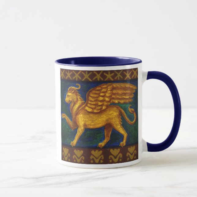 Löwe-köpfige Gryphon Tasse (Rechts)