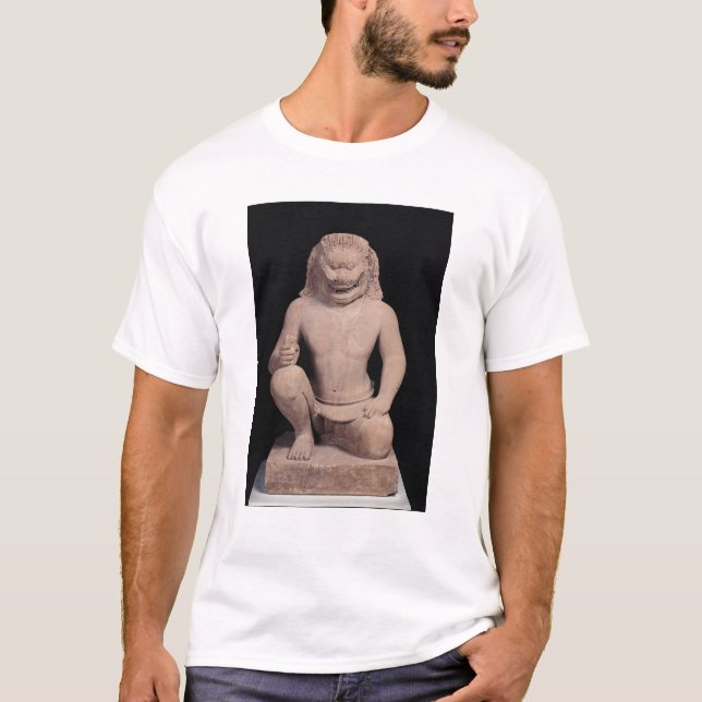Löwe-köpfiger Wächter, Banteay Srei Art, c.967 T-Shirt (Vorderseite)