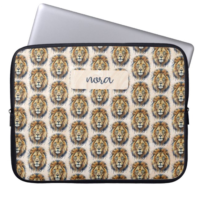 Löwe Laptopschutzhülle (Vorderseite)