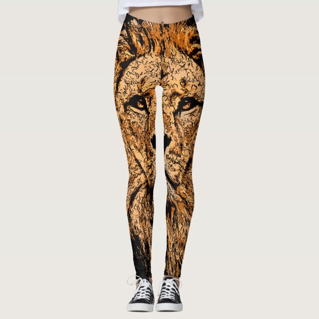 Löwe-Leggings Leggings (Vorderseite)