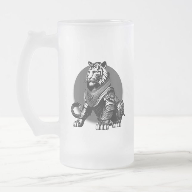 Löwe Mattglas Bierglas (Links)