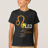 Löwe-Merkmal-Kinderdunkelheits-T - Shirt