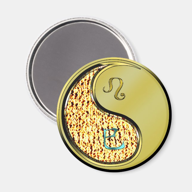 Löwe & Metallschlange Magnet (Vorderseite/Rückseite)