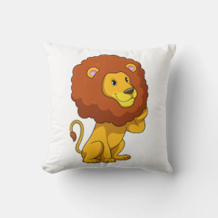 Löwe mit Curls Kissen