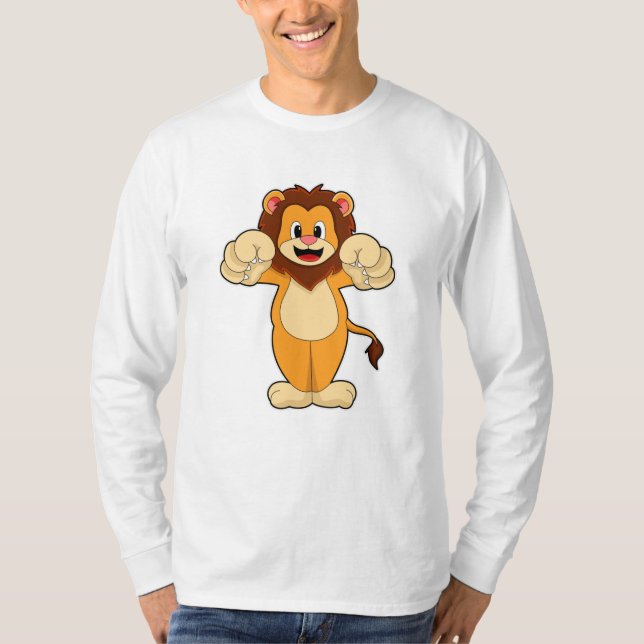 Löwe mit großen Klauen T-Shirt (Vorderseite)