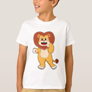 Löwe mit Herz T-Shirt