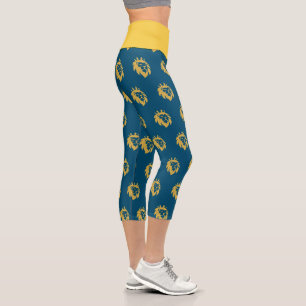 Löwe mit Krone - Gold Stil 1 Capri Leggings