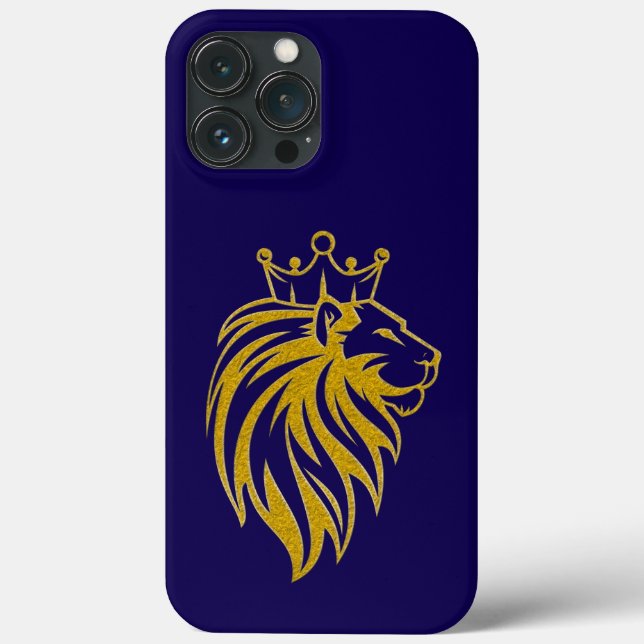 Löwe mit Krone - Gold Stil 2 Case-Mate iPhone Hülle (Rückseite)