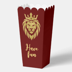 Löwe mit Krone - Gold Stil 3 Geschenkschachtel