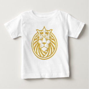 Löwe mit Krone - Gold Stil 4 Baby T-shirt