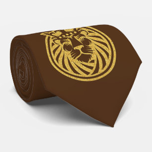 Löwe mit Krone - Gold Stil 4 Krawatte