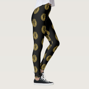 Löwe mit Krone - Gold Stil 4 Leggings