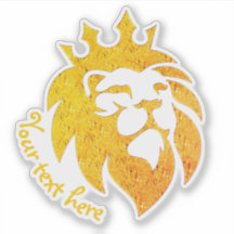 Löwe mit Krone - Goldstil 1