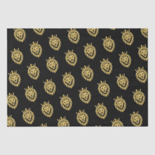 Löwe mit Krone - Goldstil 3 Seidenpapier