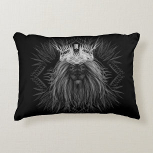 Löwe mit Kronen Monogram Akzent Kissen