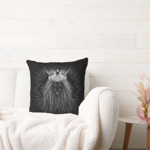 Löwe mit Kronen-Monogram-Kissen Kissen