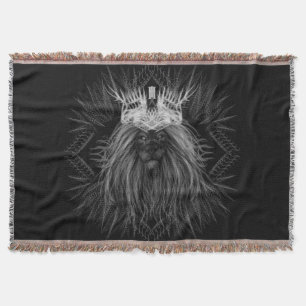 Löwe mit Kronenmonogramm Decke