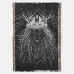 Löwe mit Kronenmonogramm Decke