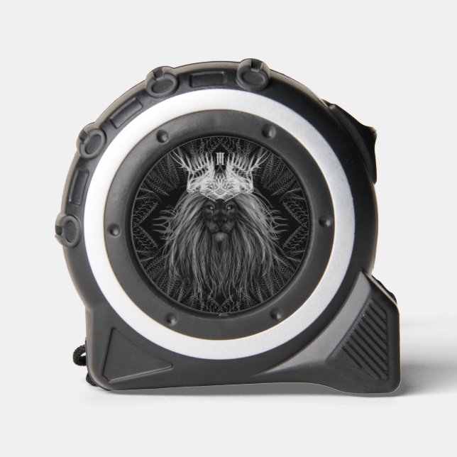 Löwe mit Kronenmonogramm Maßband (Vorderseite)