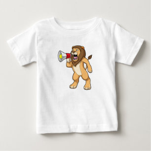 Löwe mit Mikrofon Baby T-shirt