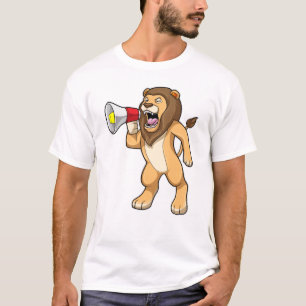 Löwe mit Mikrofon T-Shirt