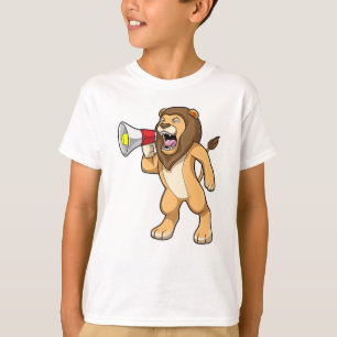 Löwe mit Mikrofon T-Shirt