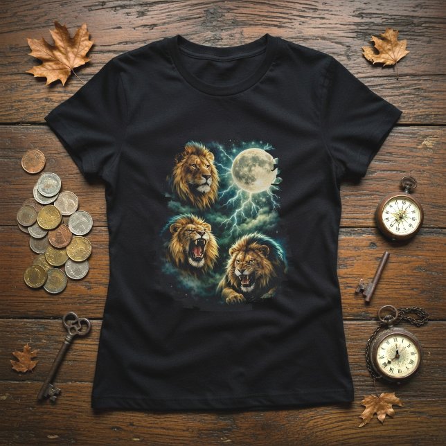 Löwe Mond T-Shirt (Von Creator hochgeladen)