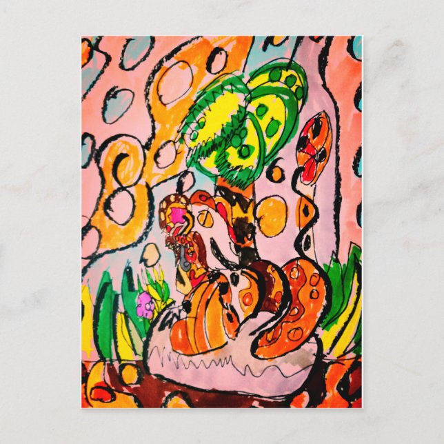 Löwe nur kalt postkarte (Vorderseite)