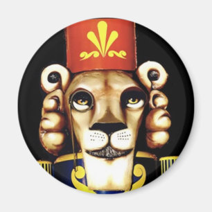 Löwe Nussknacker Magnet