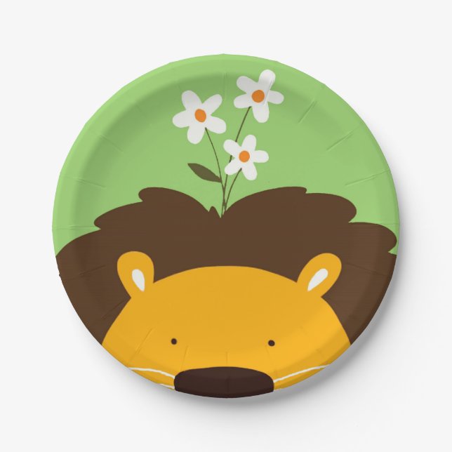 Löwe Pappteller (Vorderseite)