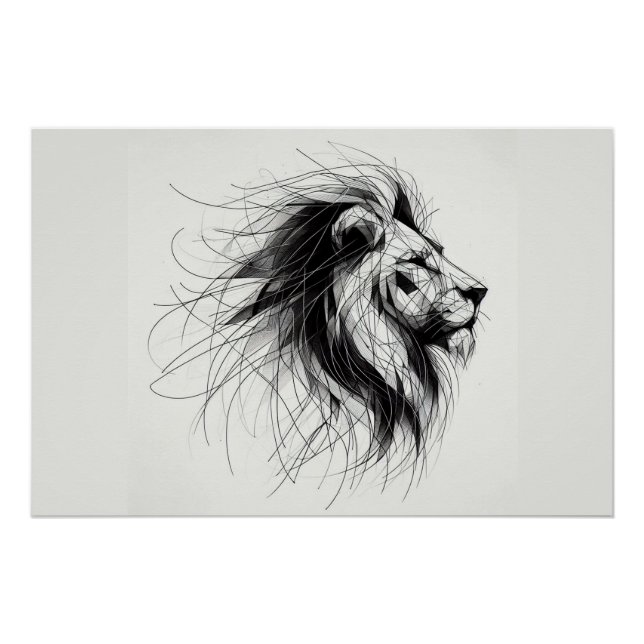 Löwe Poster (Vorderseite)
