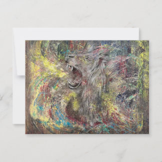 Löwe Postkarte